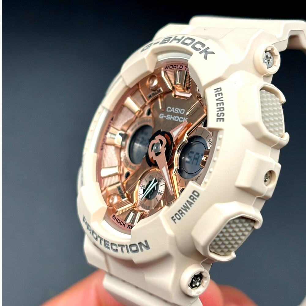 Casio G-Shock GMAS120MF-4A Womens Blush Pink Metallic Analog Digital Watch NIBWT - Picture 8 of 17